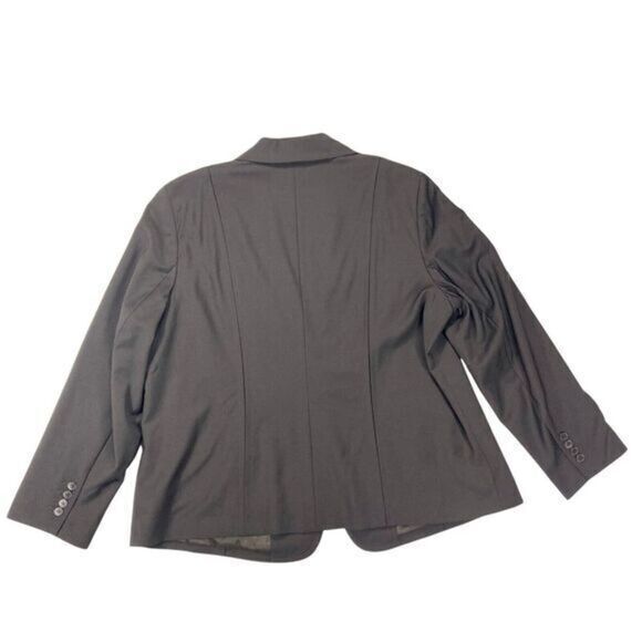 Talbots Wool Blazer Women 16W Brown Single Breasted Career Business Casual New - Picture 5 of 16